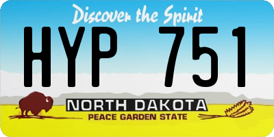 ND license plate HYP751