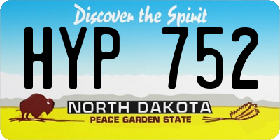 ND license plate HYP752