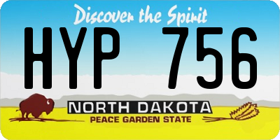 ND license plate HYP756