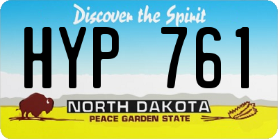 ND license plate HYP761