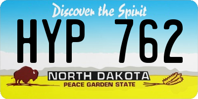 ND license plate HYP762