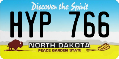 ND license plate HYP766