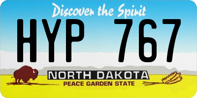 ND license plate HYP767