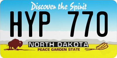 ND license plate HYP770