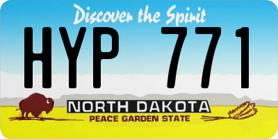 ND license plate HYP771