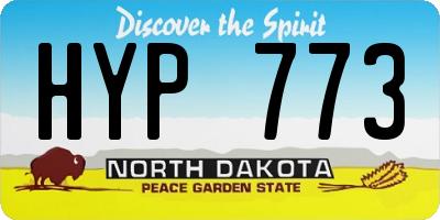 ND license plate HYP773