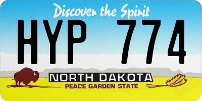 ND license plate HYP774