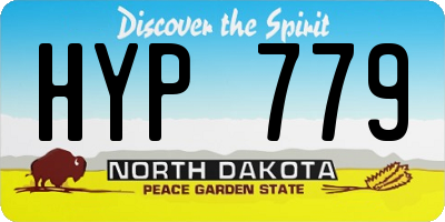 ND license plate HYP779