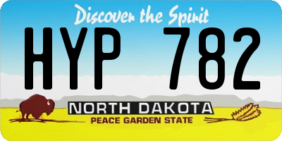 ND license plate HYP782