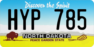 ND license plate HYP785