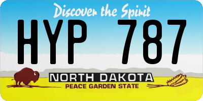 ND license plate HYP787
