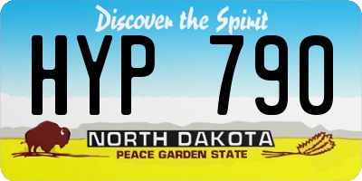 ND license plate HYP790