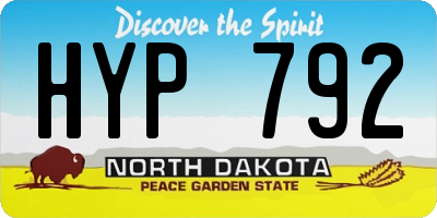 ND license plate HYP792