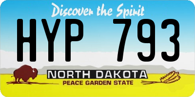 ND license plate HYP793