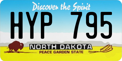 ND license plate HYP795