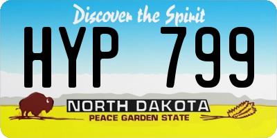 ND license plate HYP799
