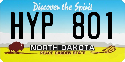 ND license plate HYP801