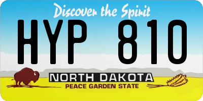 ND license plate HYP810
