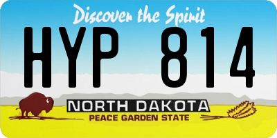 ND license plate HYP814