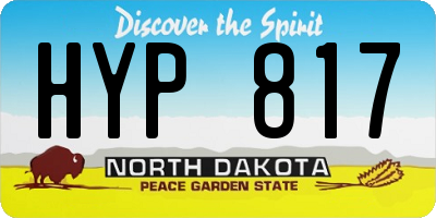 ND license plate HYP817