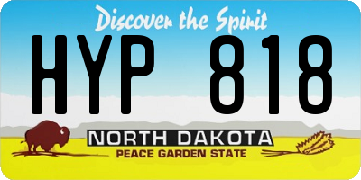 ND license plate HYP818