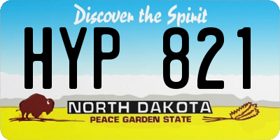 ND license plate HYP821