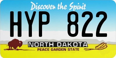 ND license plate HYP822
