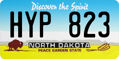 ND license plate HYP823