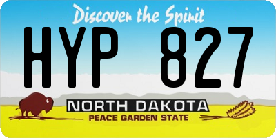 ND license plate HYP827