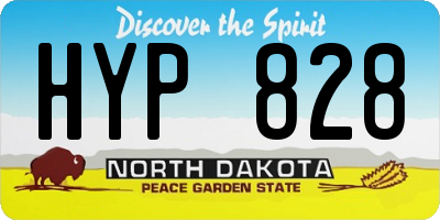 ND license plate HYP828