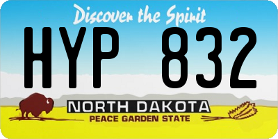 ND license plate HYP832