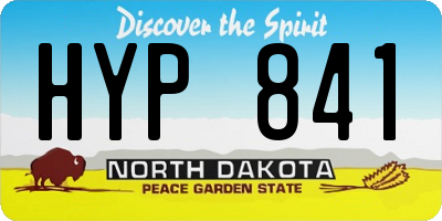 ND license plate HYP841