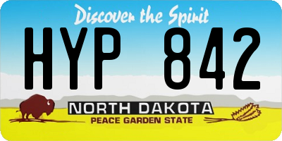 ND license plate HYP842