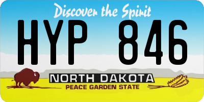 ND license plate HYP846