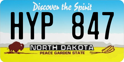 ND license plate HYP847