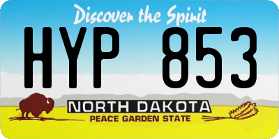 ND license plate HYP853