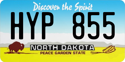 ND license plate HYP855