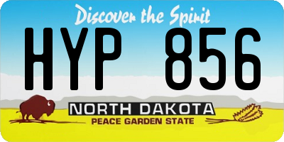 ND license plate HYP856