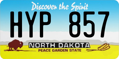 ND license plate HYP857