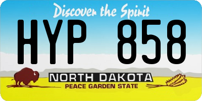 ND license plate HYP858