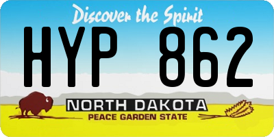 ND license plate HYP862