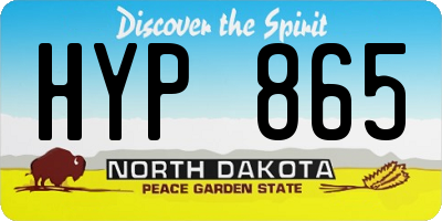 ND license plate HYP865
