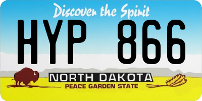 ND license plate HYP866