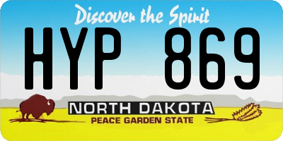 ND license plate HYP869