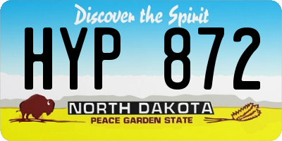 ND license plate HYP872