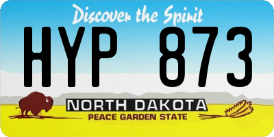 ND license plate HYP873
