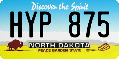 ND license plate HYP875