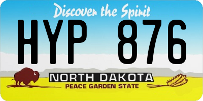 ND license plate HYP876