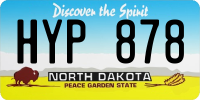ND license plate HYP878