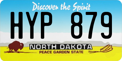 ND license plate HYP879